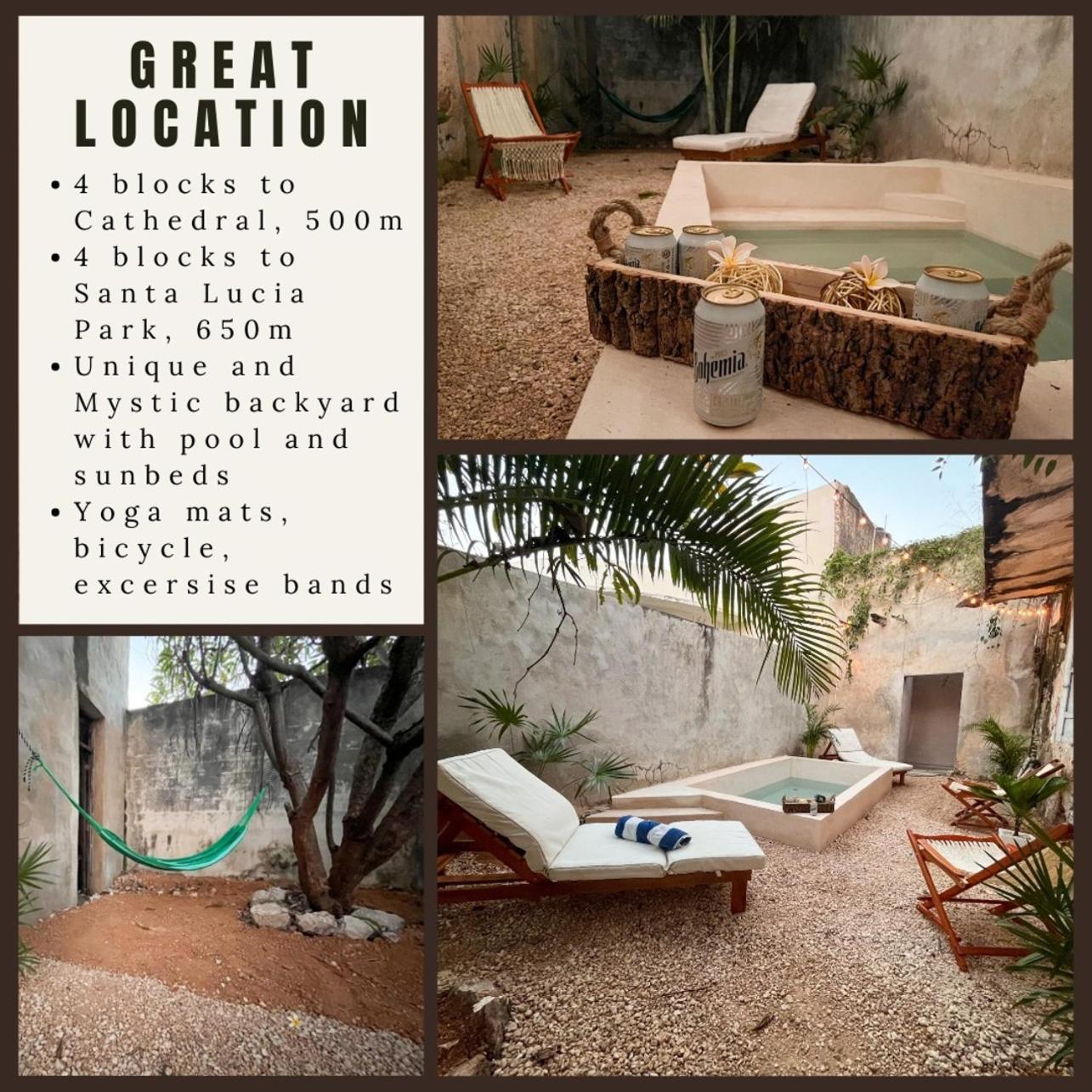 메리다 Unique Mystic Pool Yard Only 3 Blocks Main Sq 빌라 외부 사진